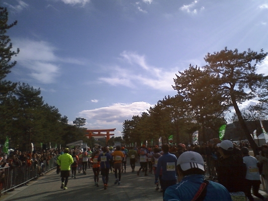京都マラソンフィニッシュ