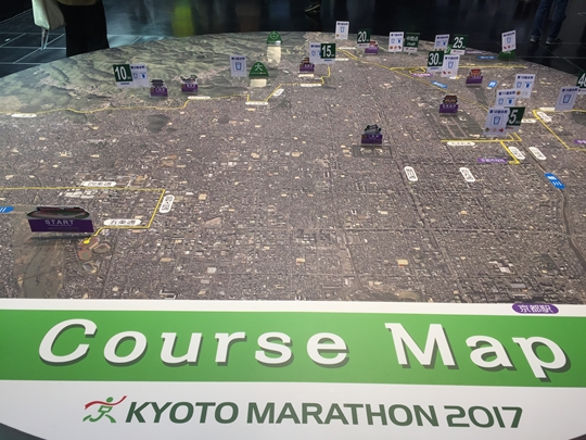 京都マラソン2017の3Dマップ